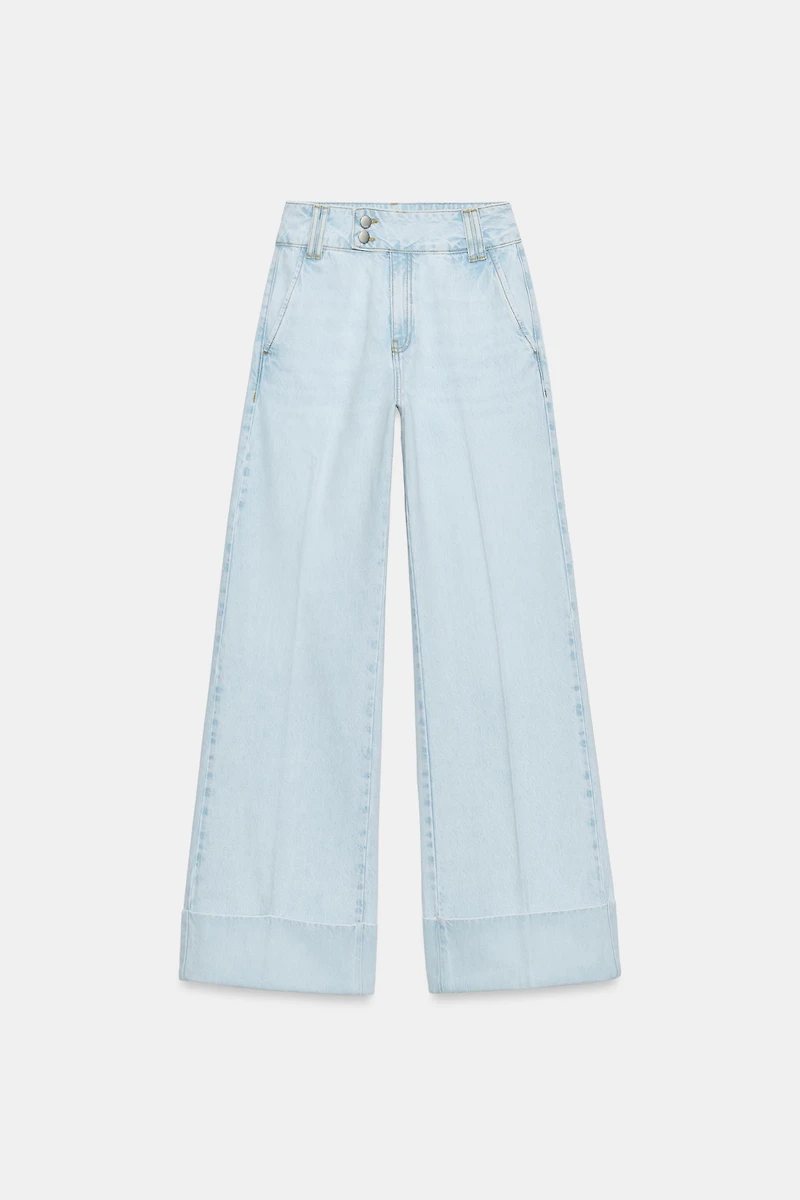 Z1975 LOW RISE STRAIGHT CUFFED JEANS