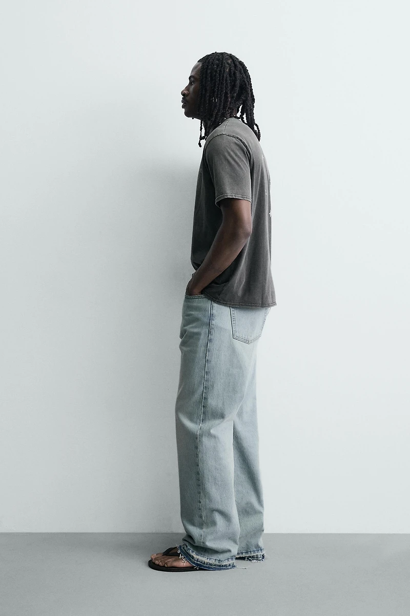 WASHED PRINT T-SHIRT