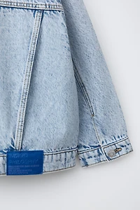 DENIM JACKET WITH LABEL