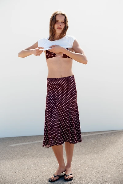 POLKA DOT MIDI SKIRT