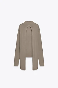 KNOTTED BACK KNIT TOP