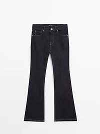 Jean skinny flare taille haute