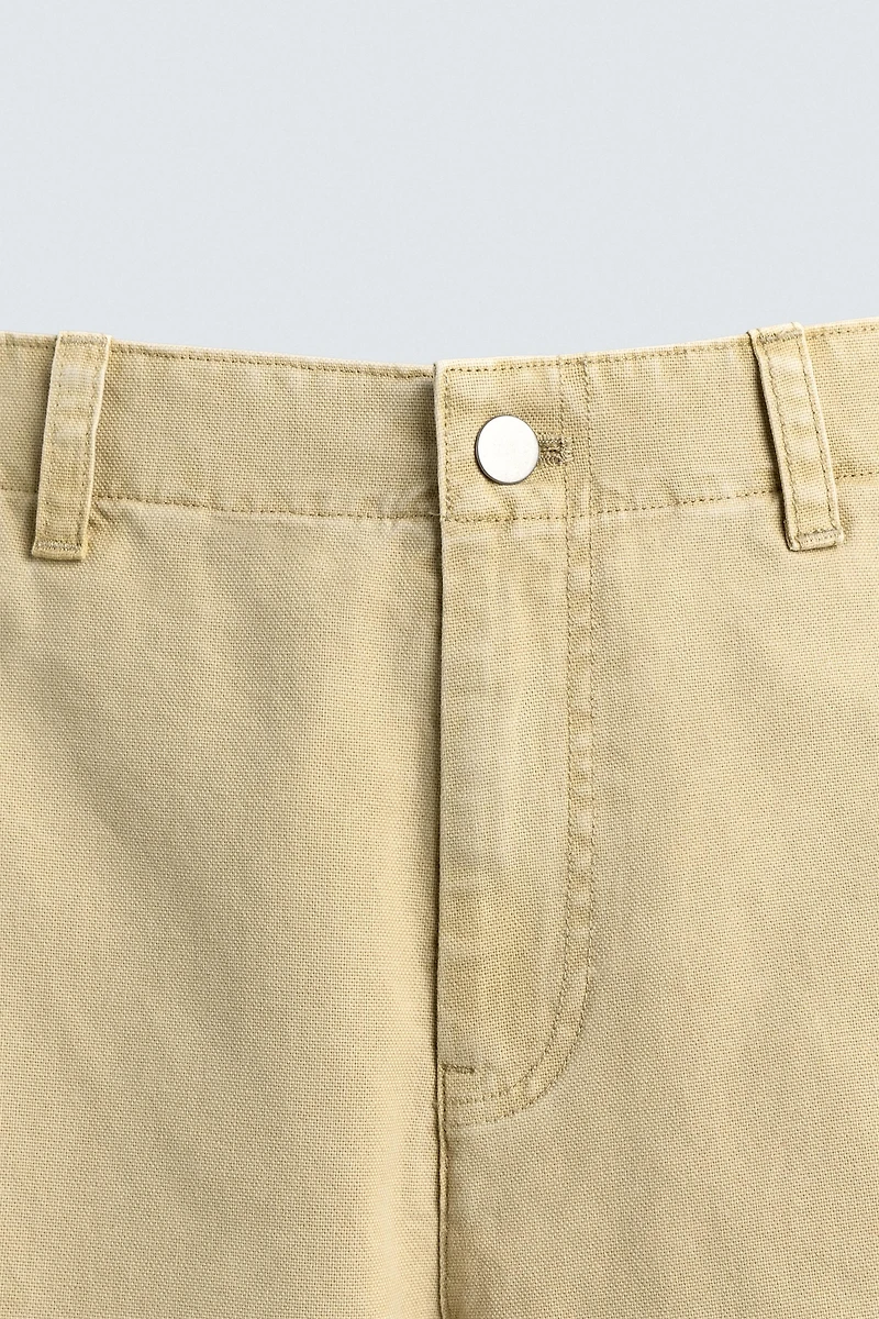 WASHED BALLOON FIT PANTS