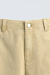 WASHED BALLOON FIT PANTS