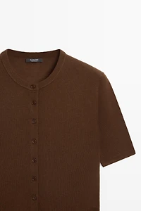 Short sleeve cardigan