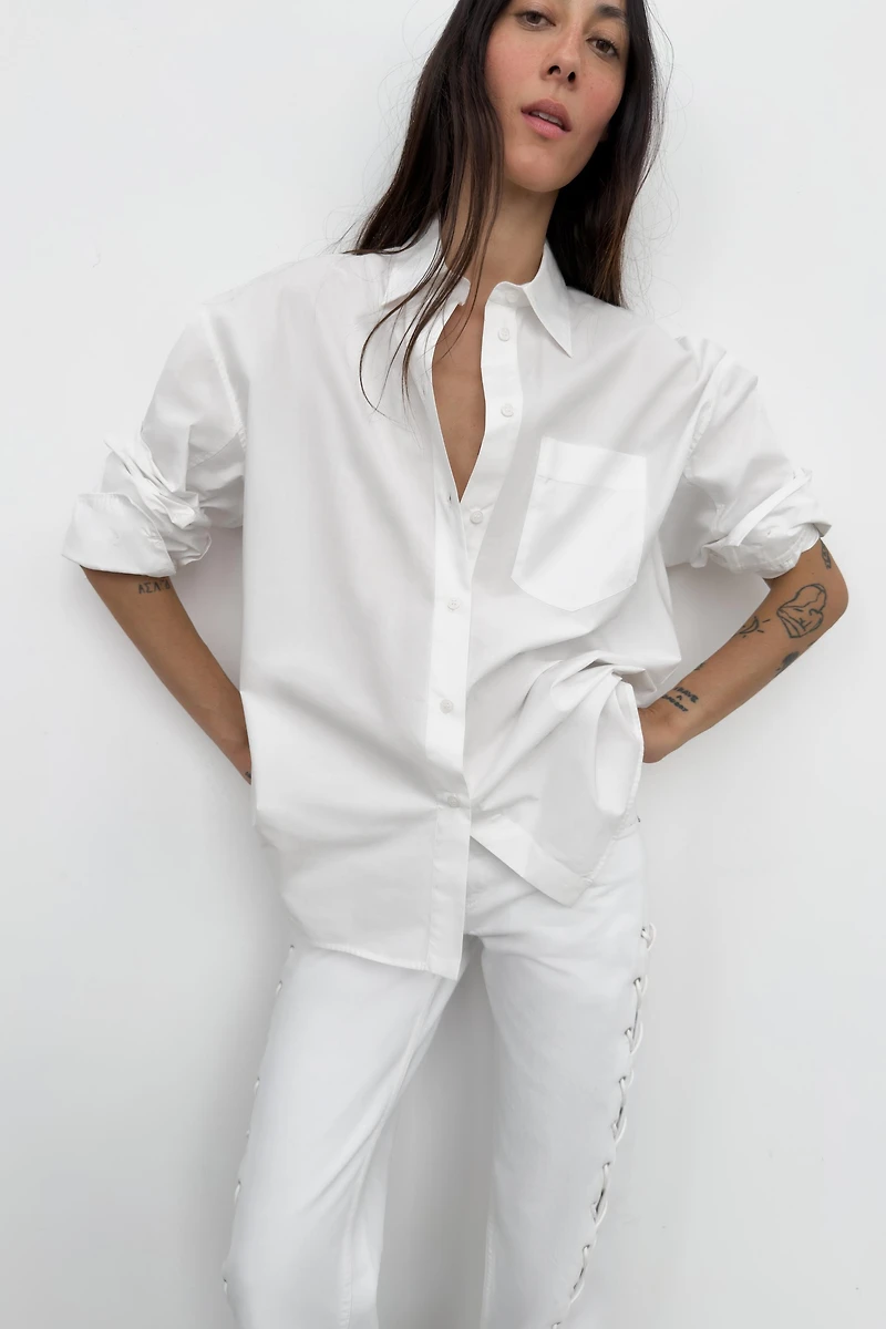 OVERSIZED POPLIN SHIRT