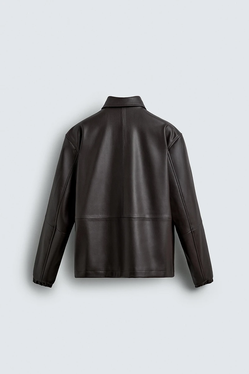 BLOUSON EN MATIÈRE SYNTHÈTIQUE