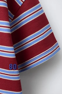 EMBROIDERED STRIPED T-SHIRT