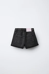 MOM FIT DENIM SHORTS
