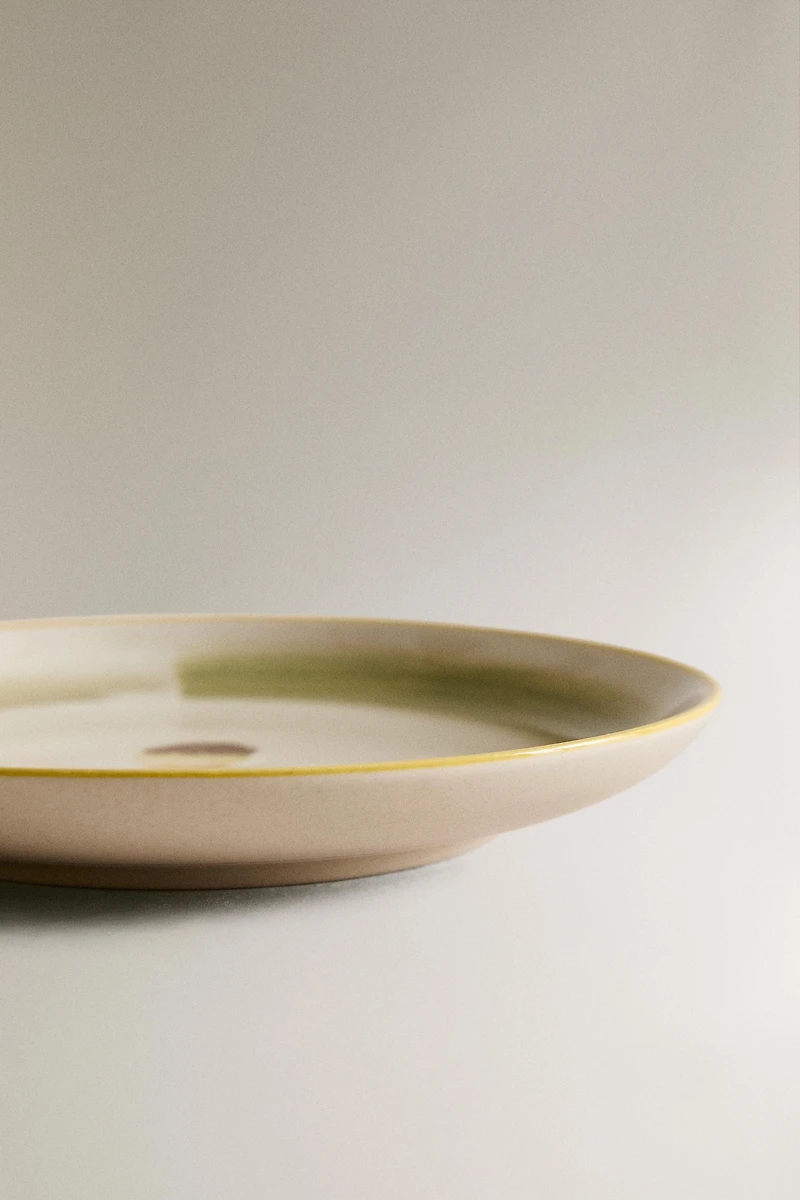 STONEWARE ICE CREAM DESSERT PLATE