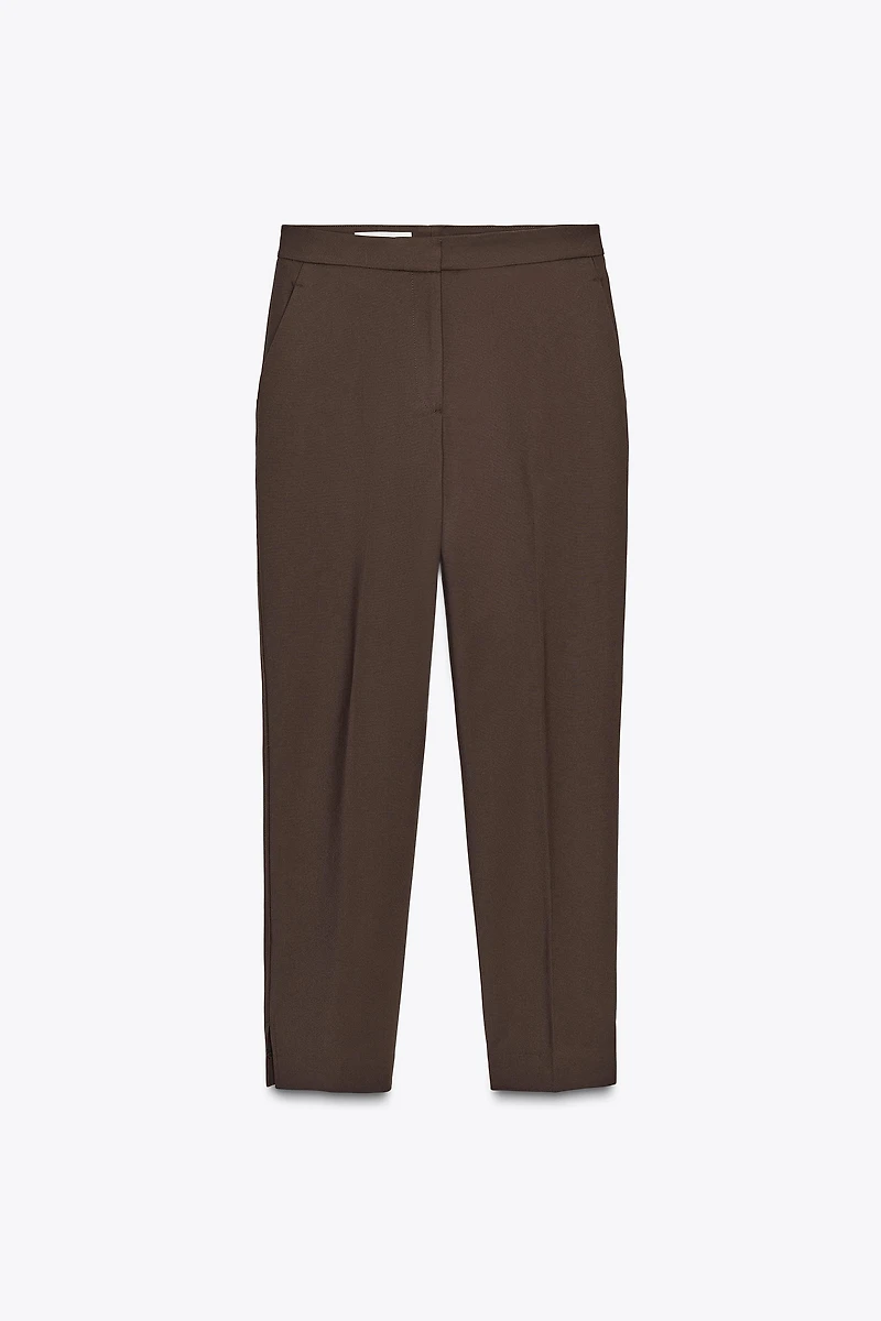 PANTS WITH SLIT HEMS