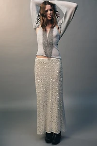 METALLIC THREAD STRAPPY TOP