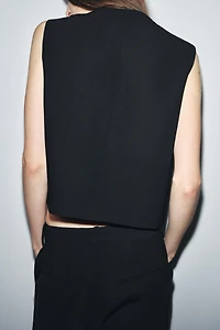 ZW COLLECTION DOUBLE-BREASTED BUTTON VEST