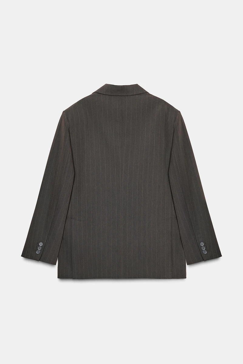 BLAZER OVERSIZE RAYURES BANQUIER