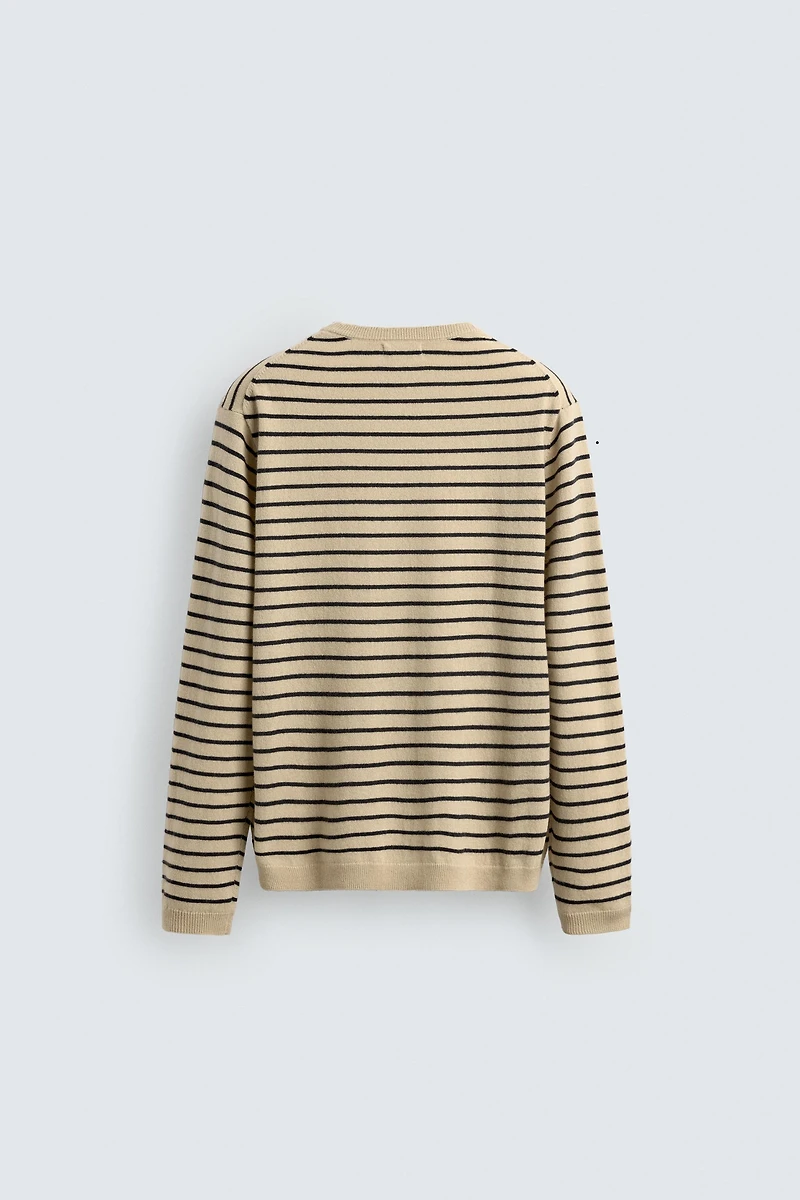 WOOL - CASHMERE STRIPED JUMPER