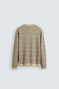 WOOL - CASHMERE STRIPED JUMPER