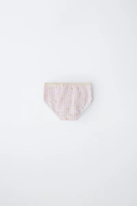 1 1/2-6 YEARS/ SIX-PACK OF FLORAL UNDERWEAR