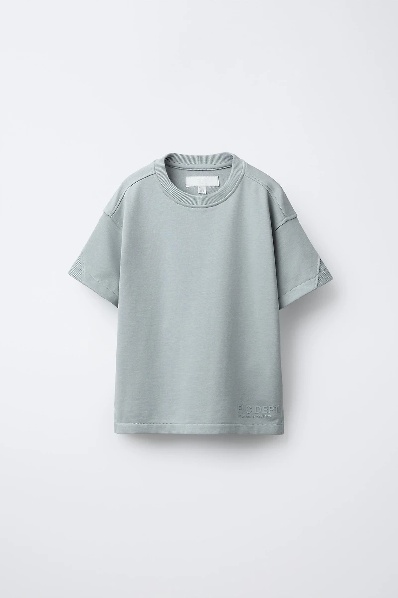 WAFFLE T-SHIRT AND BERMUDA SET