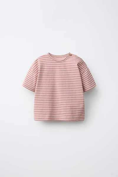 STRIPED PRINT T-SHIRT