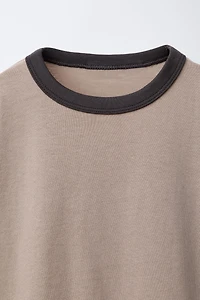 TWO-PACK OF PLAIN T-SHIRTS WITH CONTRAST TRIM