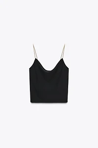 CHAIN STRAP LINGERIE TOP