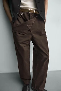 PANTALON COUPE DÉCONTRACTÉE POCHE SALOPETTE