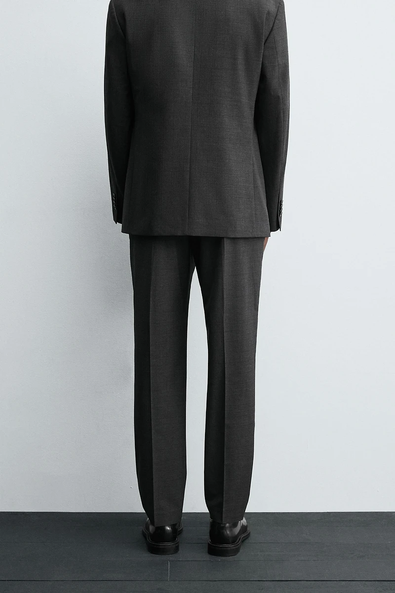 CHECK SUIT PANTS