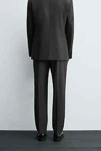 CHECK SUIT PANTS