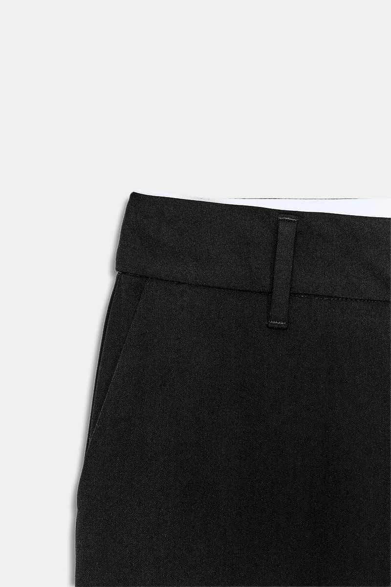 LOW-RISE STRAIGHT LEG PANTS