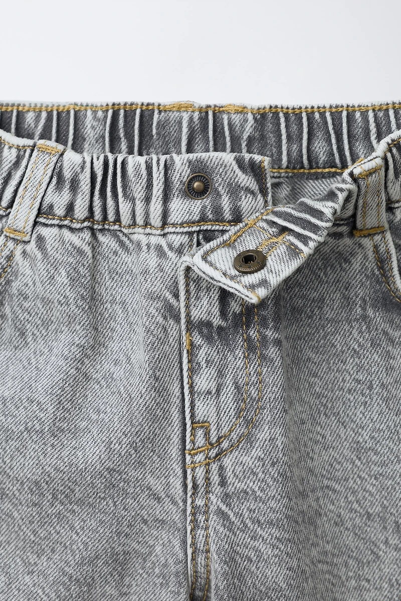 ACID WASH RELAXED BAGGY JEANS