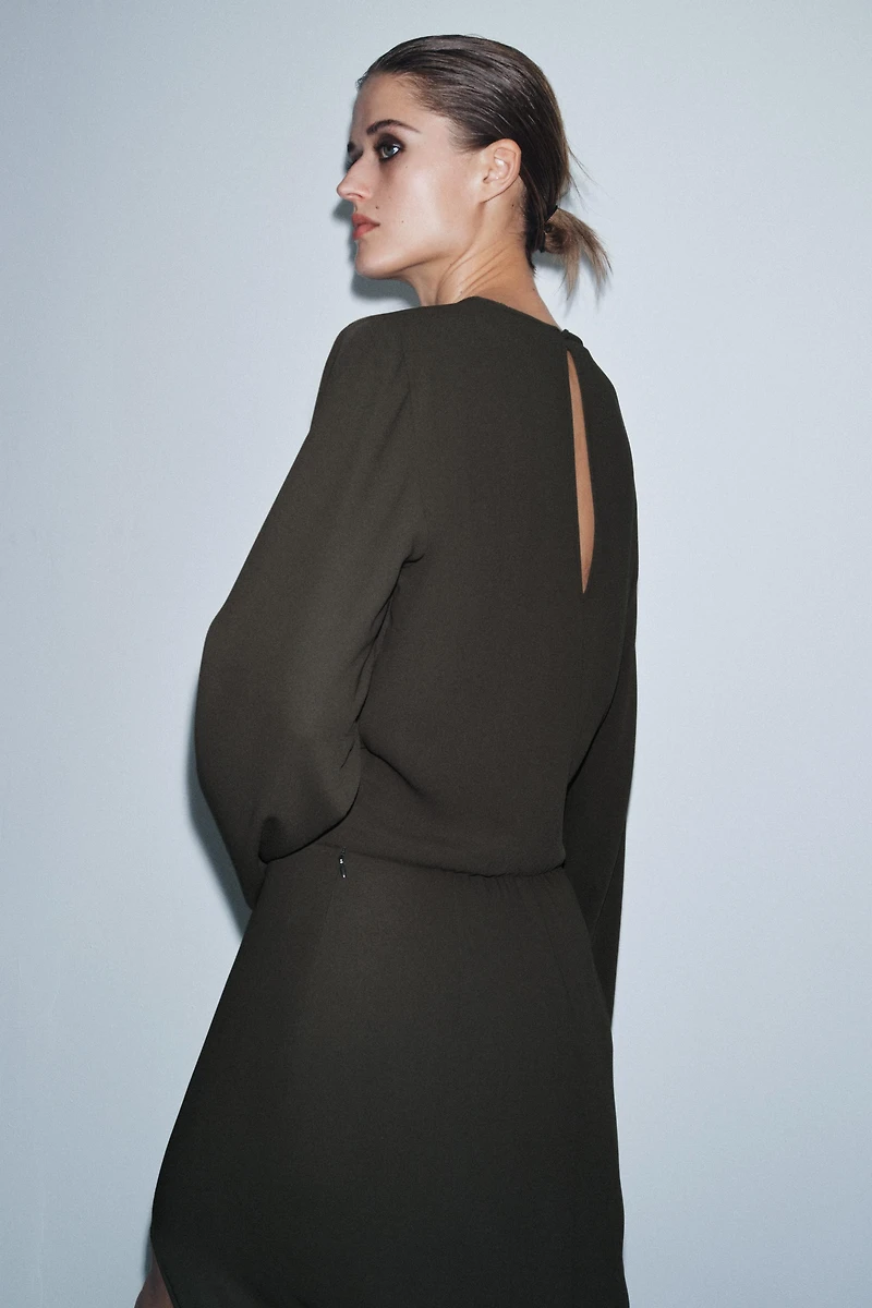 ZW COLLECTION PLEATED MIDI DRESS