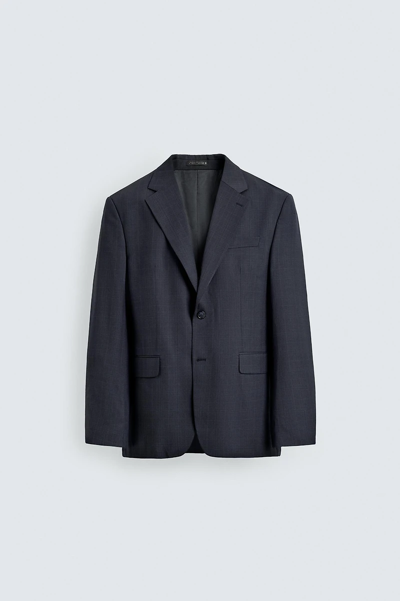 BLAZER REGULAR FIT COSTUME À CARREAUX
