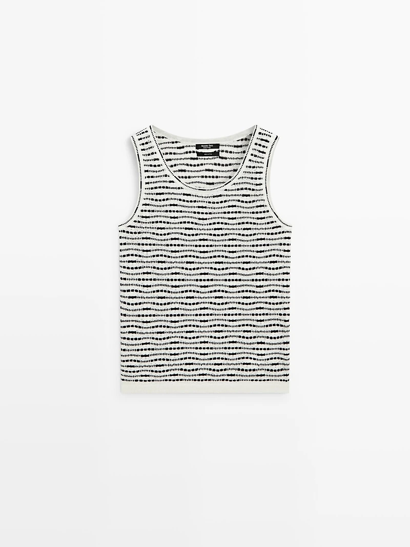 100% cotton knit top