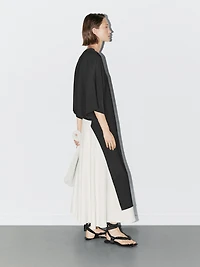 Cape-style blouse with asymmetric cut - STUDIO