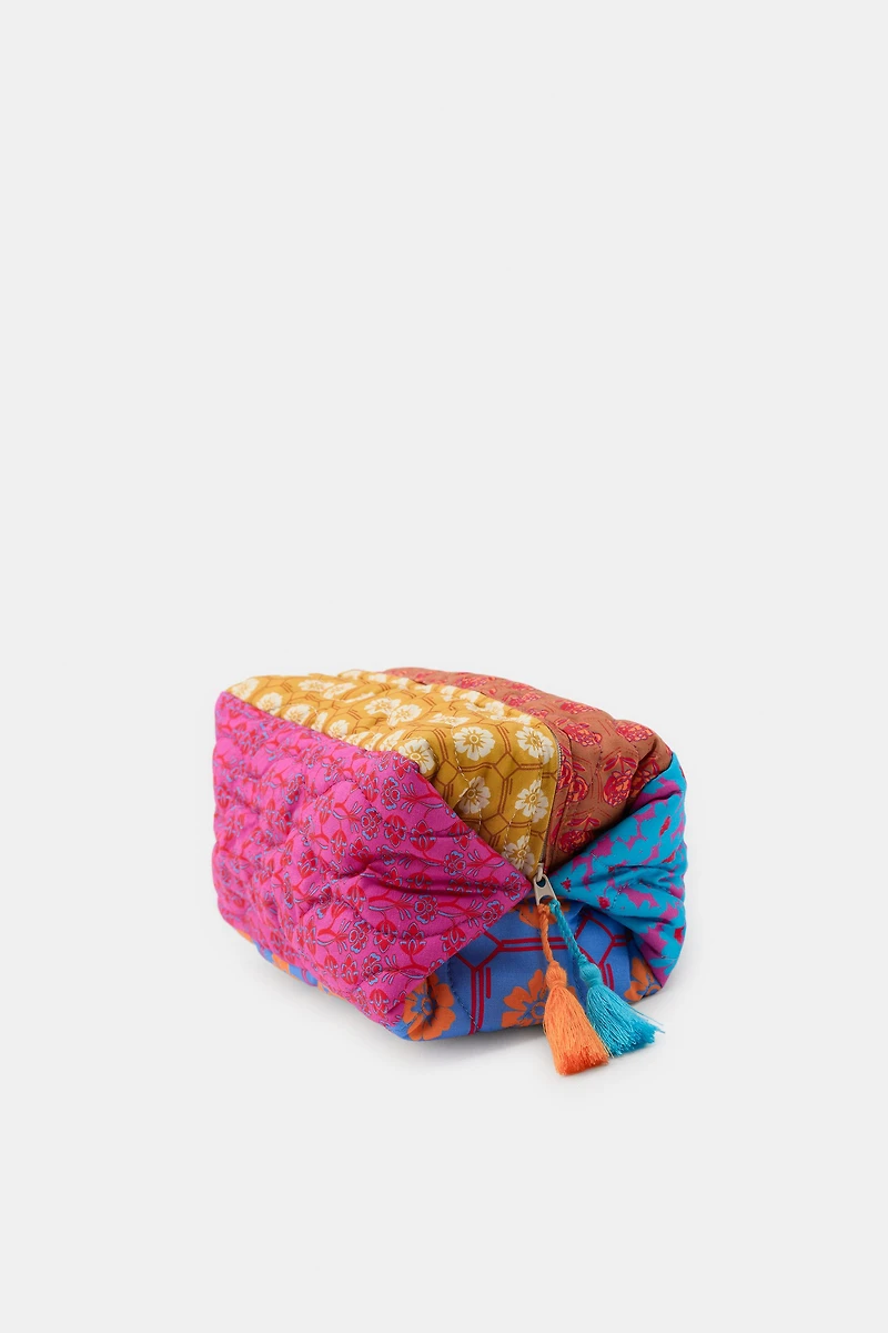 TROUSSE MATELASSÉE IMPRIMÉE PATCHWORK
