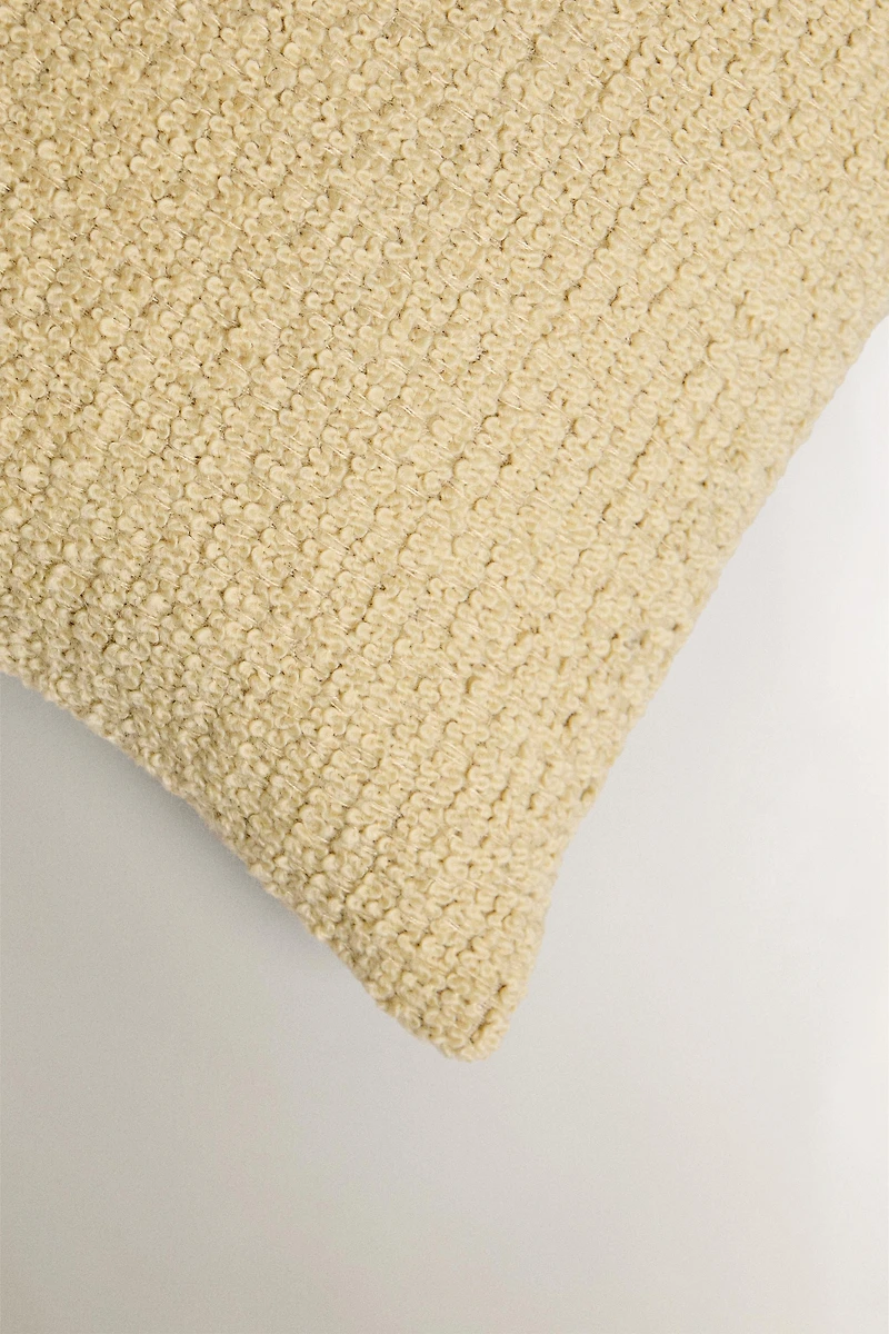 WAVY WOOL BLEND THROW PILLOW COVER