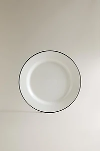 IRON DESSERT PLATE WITH RIM