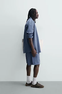 WASHED PLEATED SHORTS