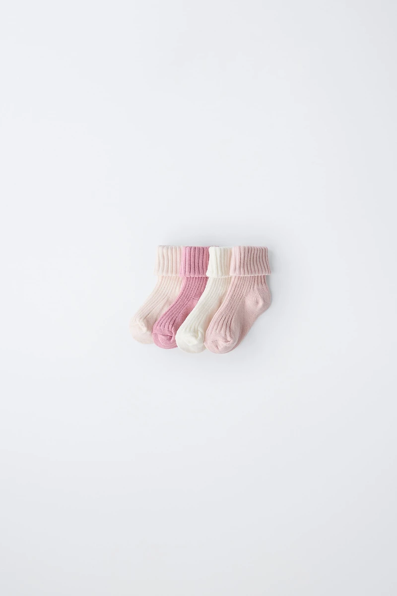 FOUR-PACK OF SOCKS VARIOUS COLORS