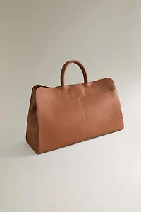 MAXI LEATHER TOTE BAG