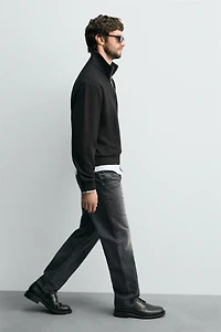 BASIC QUARTER-ZIP SWEATSHIRT