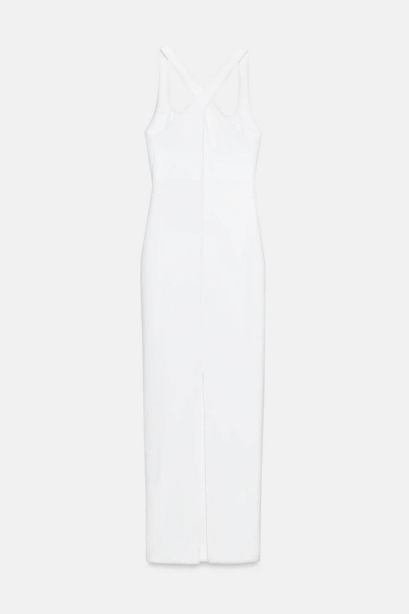 LONG POLYAMIDE BLEND DRESS