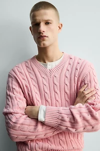 TEXTURED WOVEN JUMPER