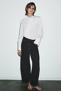 ZW COLLECTION MID-RISE ANKLE BALLOON JEANS