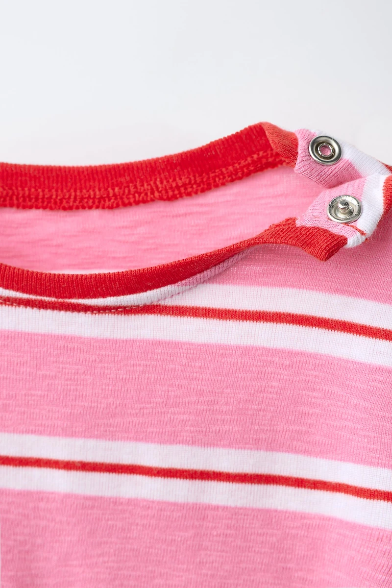 STRIPED T-SHIRT AND BERMUDA SET