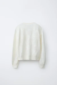 JACQUARD KNIT CARDIGAN