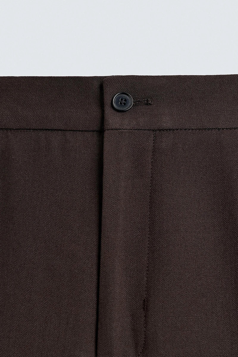PANTALON DE COSTUME FLARE FIT AVEC LAINE