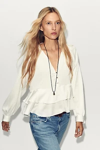 RUFFLED BLOUSE