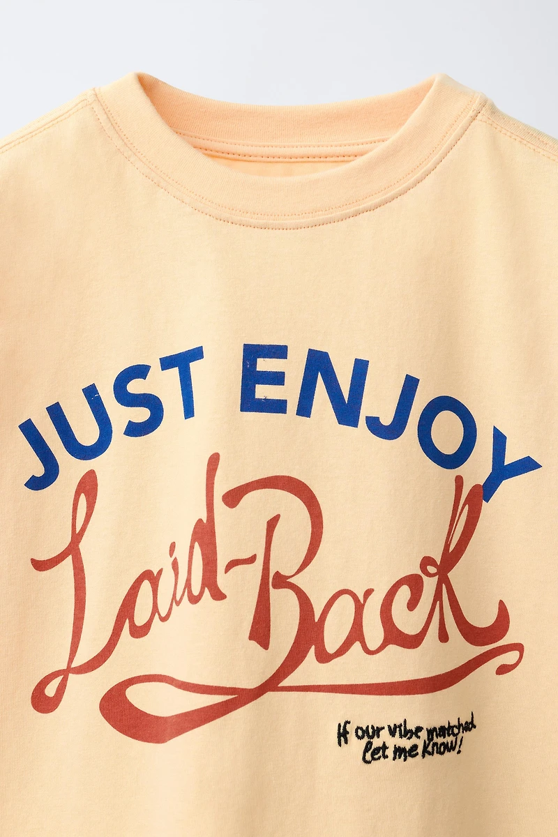 T-SHIRT IMPRIMÉ INSCRIPTION