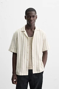 TEXTURED STRIPE SHIRT